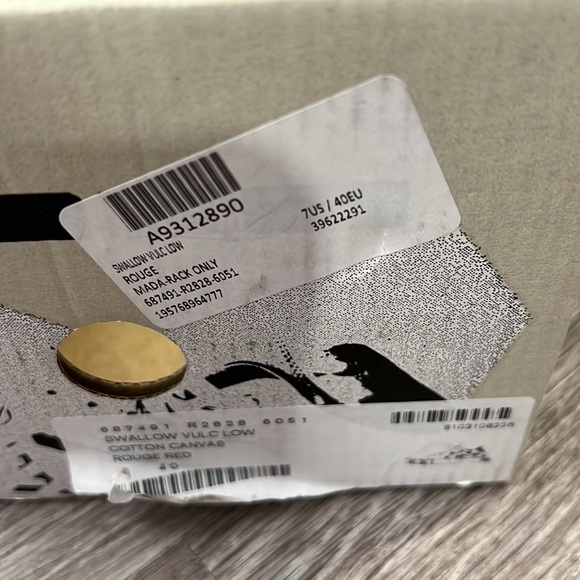 New Alexander McQueen MCQ swallow low top sneakers red - Picture 4 of 4